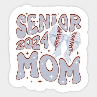 Senior 2024 softball Mom tee Friday Night Gift For Women Mother day Sticker